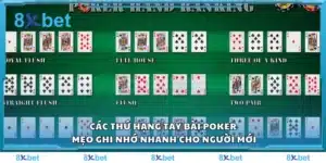 Các thứ hạng tay bài Poker – Mẹo ghi nhớ nhanh cho người mới