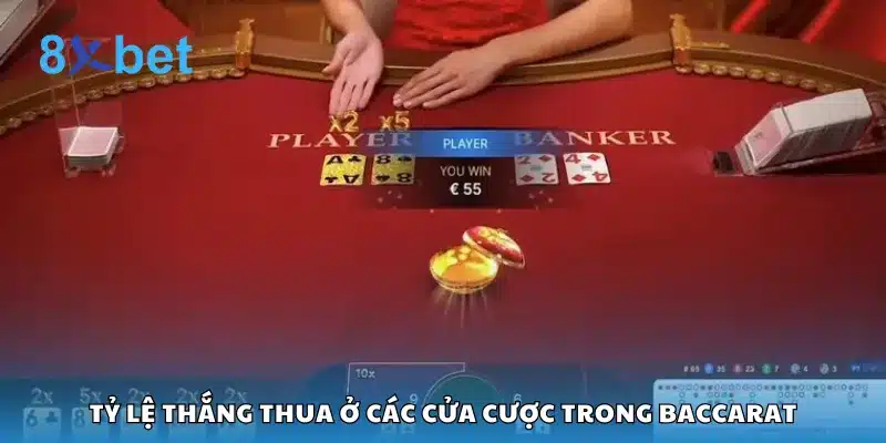 Tỷ lệ thắng thua ở các cửa cược trong Baccarat